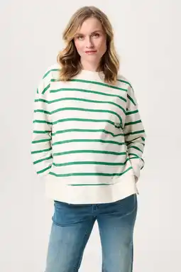 Wehkamp Noppies maternity zwangerschaps gestreepte sweater groen aanbieding