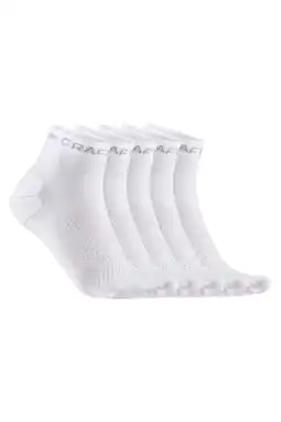 Wehkamp Craft sportsokken Core Mid - wit (set van 5) aanbieding