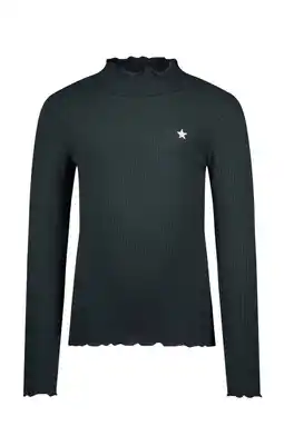 Wehkamp Like Flo longsleeve antraciet rib gebreid aanbieding