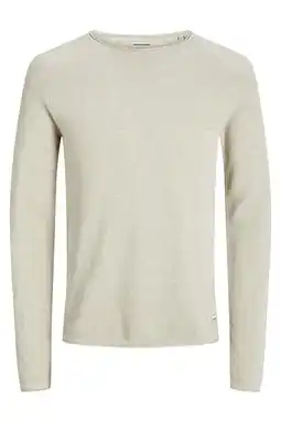 Wehkamp JACK & JONES ESSENTIALS trui fijn gebreid beige aanbieding