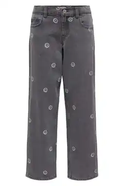 Wehkamp KIDS ONLY GIRL KOGROBYN straight leg jeans grey denim aanbieding
