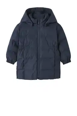 Wehkamp NAME IT MINI gewatteerde jas donkerblauw aanbieding
