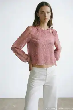 Wehkamp MANGO TEEN gebloemde blousetop roze aanbieding