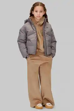 Wehkamp Calvin Klein fluwelen hoodie + broek lichtbruin aanbieding