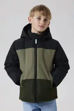 Wehkamp NAME IT KIDS gewatteerde jas olijfgroen aanbieding