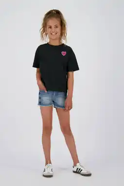 Wehkamp Vingino regular denim short medium blue denim aanbieding
