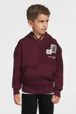 Wehkamp Me & My Monkey hoodie met patches bordeaux aanbieding