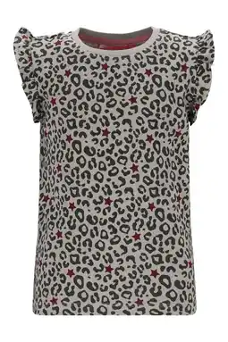 Wehkamp TYGO & vito jersey T-shirt met panterprint zand aanbieding