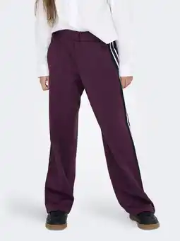 Wehkamp KIDS ONLY GIRL wide leg casual broek donkerpaars aanbieding