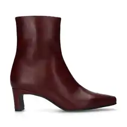 Wehkamp Sacha leren enkellaarzen bordeaux aanbieding
