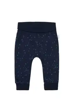 Wehkamp Noppies baby baby regular fit broek Nicea met katoen donkerblauw aanbieding