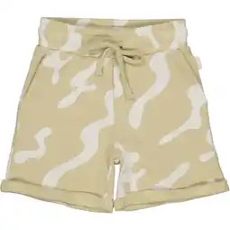 Wehkamp QPI Mini regularwaist sweatshort beige met textuur aanbieding