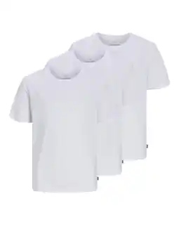 Wehkamp JACK & JONES JUNIOR T-shirt - wit (set van 3) aanbieding