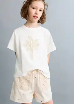 Wehkamp Mango Kids casual short beige ajour aanbieding