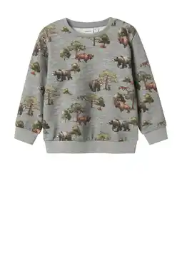 Wehkamp NAME IT MINI sweater grijs melange aanbieding