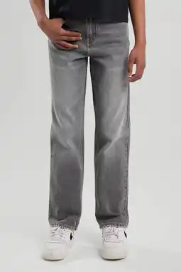 Wehkamp America Today straight leg jeans grey denim aanbieding