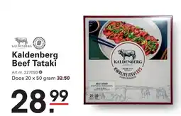 Sligro Kaldenberg Beef Tataki aanbieding