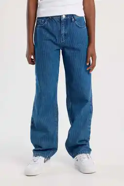 Wehkamp America Today loose fit jeans medium blue denim aanbieding