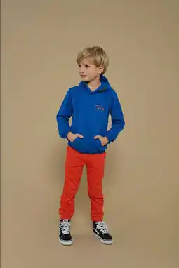 Wehkamp Sturdy hoodie blauw Chasing trails aanbieding