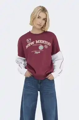 Wehkamp ONLY sweater rood aanbieding