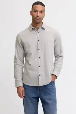 Wehkamp JACK & JONES ESSENTIALS regular casual overhemd lichtgrijs aanbieding