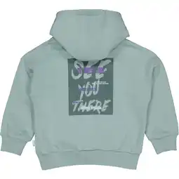 Wehkamp QPI hoodie met backprint mintgroen aanbieding