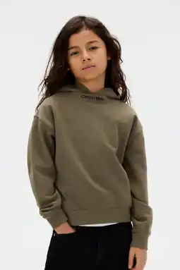 Wehkamp Calvin Klein hoodie donkergroen aanbieding