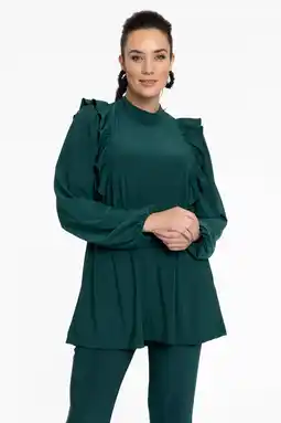 Wehkamp YOEK top DOLCE donkergroen aanbieding