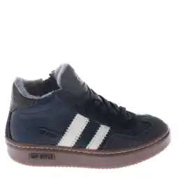 Wehkamp Hip leren sneakers donkerblauw aanbieding