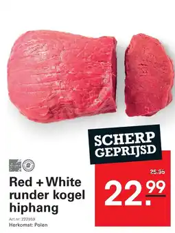 Sligro Red + White runder kogel hiphang aanbieding