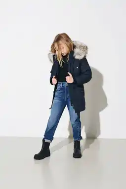 Wehkamp KIDS ONLY GIRL winterjas KOGIRIS donkerblauw aanbieding