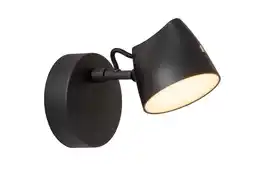 Wehkamp Lucide MILNE - Wandlamp - LED Dimb. - 1x8W 2700K - Zwart aanbieding