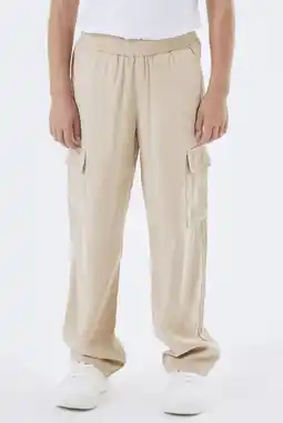Wehkamp NAME IT KIDS loose fit cargobroek NKFBELLA beige aanbieding