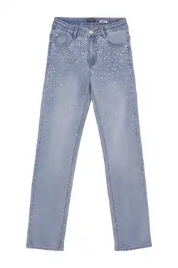 Wehkamp Indian Blue Jeans straight leg jeans light blue denim aanbieding