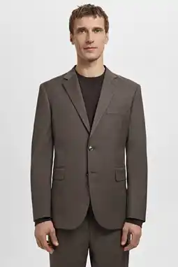 Wehkamp Mango Man colbert donkerbruin aanbieding