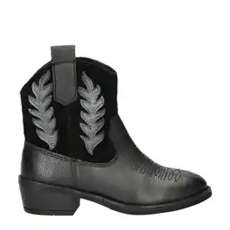 Wehkamp Nelson Kids leren cowboylaarzen zwart aanbieding