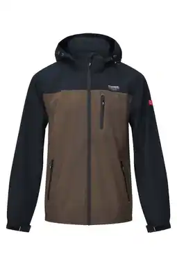 Wehkamp Nordberg waterproof jas David zwart/donkergroen aanbieding