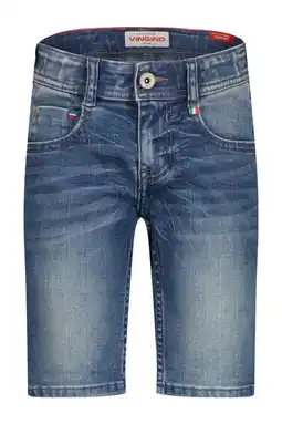 Wehkamp Vingino regular short medium blue denim aanbieding