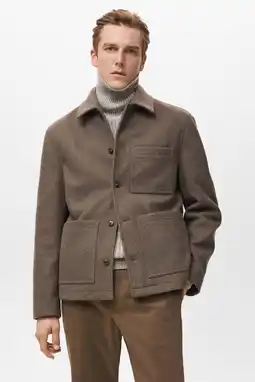 Wehkamp Mango Man tussenjas bruin aanbieding