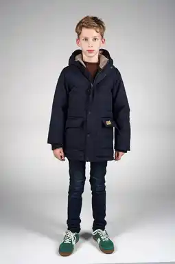 Wehkamp Moodstreet parka marineblauw aanbieding