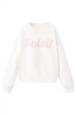 Wehkamp Mango Kids sweater wit aanbieding