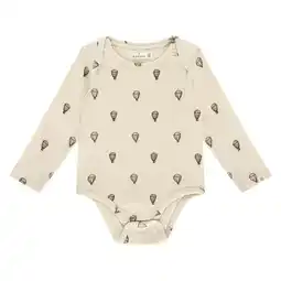 Wehkamp A Tiny Story romper met all over print ecru/bruin aanbieding