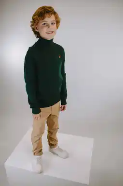 Wehkamp TYGO & vito coltrui donkergroen fijn gebreid aanbieding