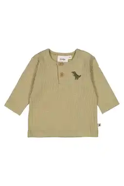 Wehkamp Feetje longsleeve Rawrsome olijfgroen aanbieding