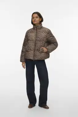 Wehkamp VERO MODA winterjas bruin aanbieding