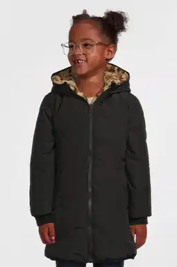 Wehkamp Anytime gewatteerde reversible jas panter/zwart aanbieding
