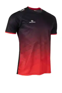 Wehkamp Stanno junior voetbalshirt Altius zwart/rood aanbieding