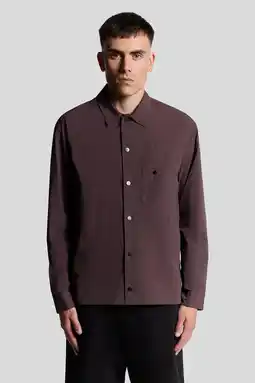 Wehkamp Lyle & Scott overshirt bruin aanbieding