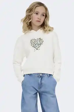 Wehkamp KIDS ONLY GIRL hoodie wit aanbieding
