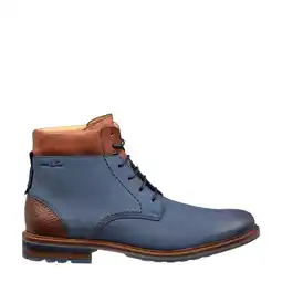 Wehkamp Van Lier nubuck veterschoenen blauw aanbieding